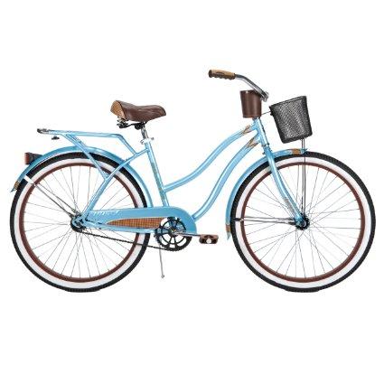 huffy cruiser bike 26 blue women's comfort city beach commuter bicycle shimano